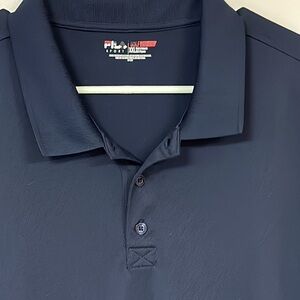 Fila Sport Golf Athletic Fit Polo Shirt, Navy Blue LIKE NEW!, XXL